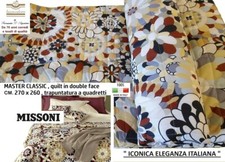 Missoni Courtepointe Couette Couvre-Lit Double Face Cm. 270 x 260