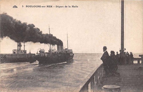 Cpa boulogne depart la - cpa,