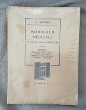 Ancien Livre Pathologie Médicale À L'usage Des Infirmières 1958