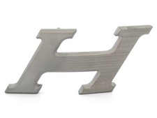 NEUF BOUCLE DE CEINTURE HERMES H SPEED PR LIEN 32MM PVD MAT ARGENTE BELT BUCKLE