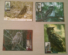 Cartes 1er Jour 2009 Série Chouette Petit Duc Chevêchettes brune et des Saguaros