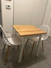 ensemble table et chaises de cuisine blanc bois très bon état