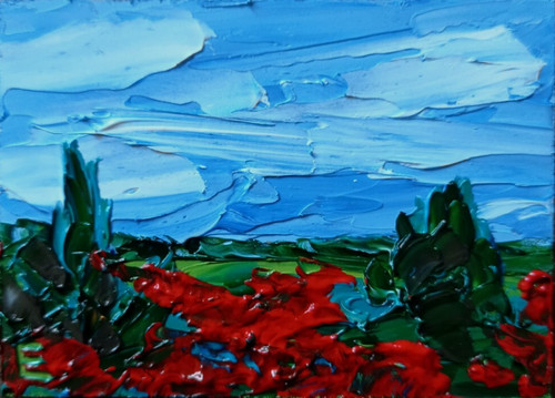 Tableau original aceo arbres - original,