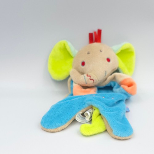 Doudou plat éléphant - , beige