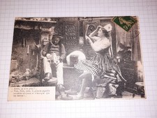 CPA , autour des lits clos , écrite affranchie , 1921