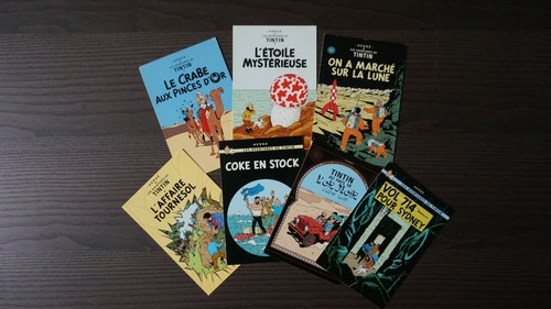 Tintin lot 7 cartes - 7,
