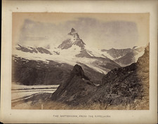 Switzerland, Matterhorn, From the Riffelhorn vintage albumen print Tirage albu