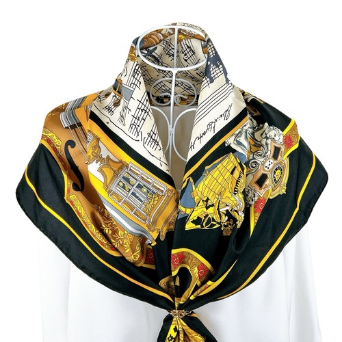 Foulard vintage soie hermes - foulard,