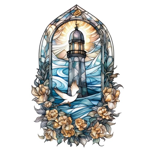 Autocollants phare vitraux - 9, x