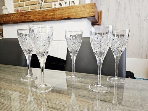 Verres eau cristal bohême - verres,
