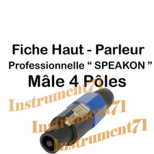 1 Fiche Speakon Haut Parleur 4