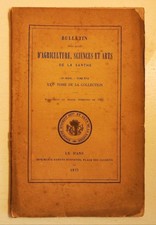 Bulletin Sarthe 1877 Catalogue