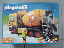 3263 PLAYMOBIL CHANTIER : Chauffeur / Camion toupie béton / Malaxeur (P&M)