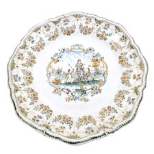 Assiette en faïence Moustiers