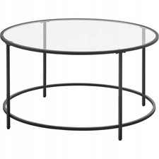 Table basse ronde en verre -