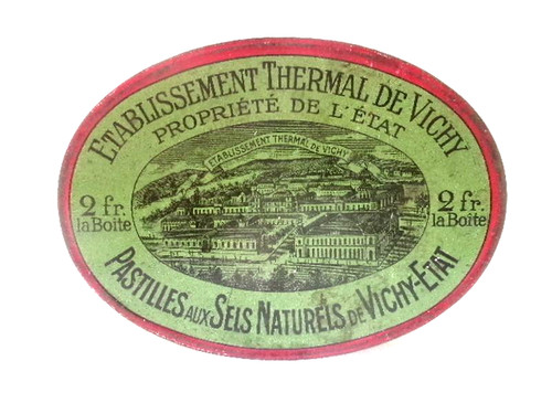 Boîte publicitaire ancienne