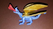 Fire-breathing blue dragon