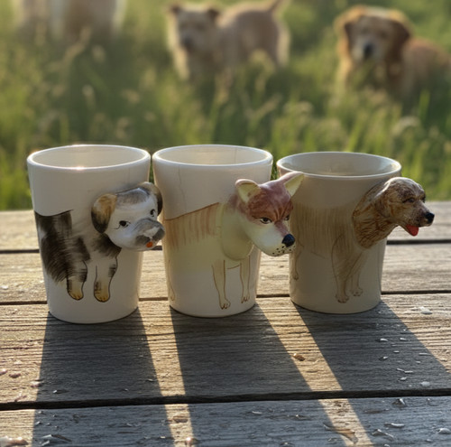 Lot tasses chiens - tasses, 3d