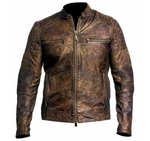 Veste biker slim fit cuir - veste,