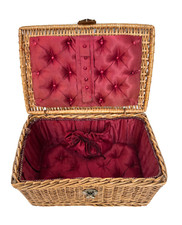 Panier à couture XIXem, en