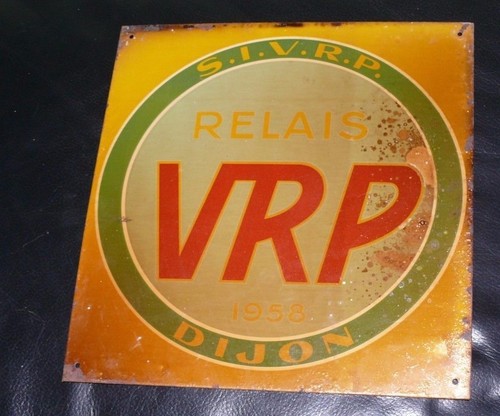 Ancienne plaque tôle - ancienne, 1958