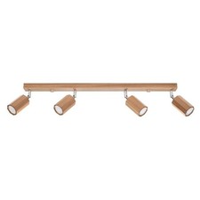 Plafonnier Bois Chêne GU10 4