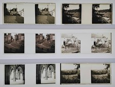 15 PHOTOS STÉRÉOSCOPIQUES SUR PLAQUES DE VERRE 4x10- VOIR DETAILS
