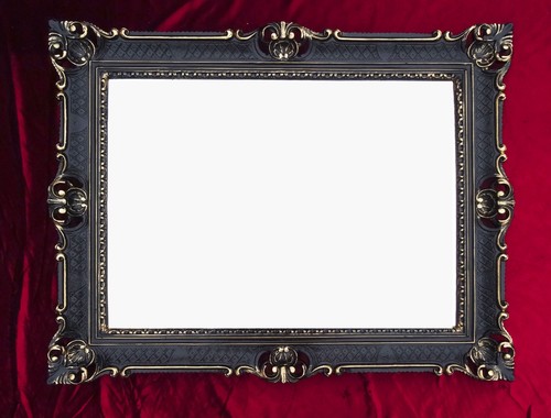 Miroir mur noir antique - miroir,
