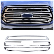 Pour FORD TRANSIT MK8 2013 à 2019 Calandre Chromé Grille 3 pcs INOXYDABLE
