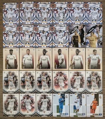 Real madrid lot cards - real,