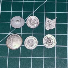 5E Warhammer Fantasy Citadel Lot 6 Boucliers Shield Metal Army Goblin Fighter L