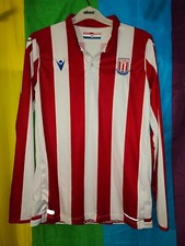 Maillot de football à manches longues Macron Stoke City pour homme taille S