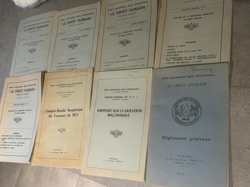 Lot livre ordre maçonnique - livre,