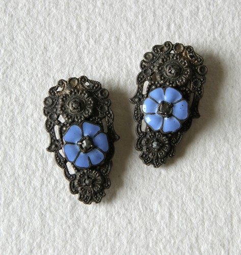 Antique vintage dress clips - antique,