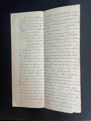 Vieux papier ancien - ancien, civil