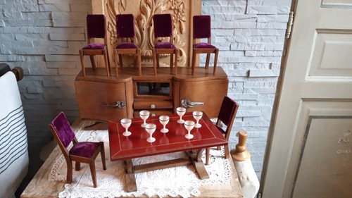 Mobilier poupee ancien - mobilier,