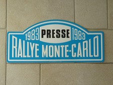 plaque TROPHEE RALLYE MONTE