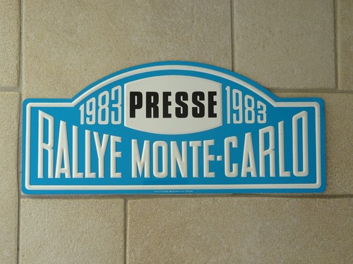 Plaque trophee rallye monte - plaque,