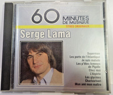 CD SERGE LAMA 60 MINUTES DE MUSIQUE  / CD 19 TITRES  Etba