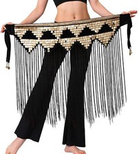 Ceinture Echarpe de Danse Frange Longue Belly Dance Foulard Orientale Décorat...