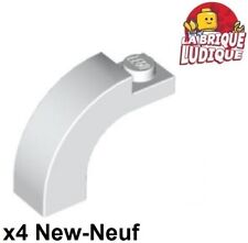 Lego 4x Brique Brick Arche Arch 1x3x2 courbe Curved Top blanc/white 6005 NEUF