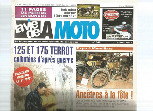 Vie moto n 340 - vie, la
