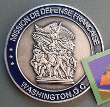 Rare COIN Mission Défense Française Washington DC USA Attaché Militaire (DGSE)