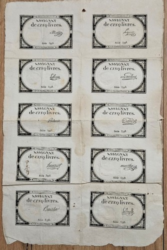Livres assignat 10 - assignat,