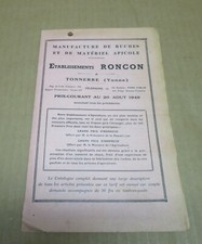 APICULTURE TONNERRE (89) Ets RONCON manufacture ruches et matériel apicole 1949