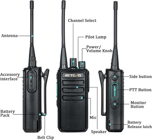 Retevis rb629 walkie talkie - retevis,