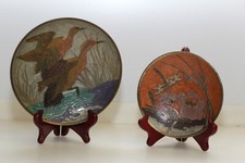 Coupes émaillées sur laiton