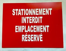 plaque, panneau "STATIONNEMENT