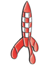 Pin's BD - TINTIN - Fusée -