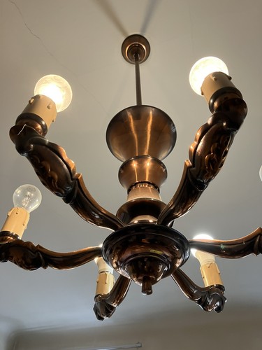 Lustre ancien cuivre ou - ancien,